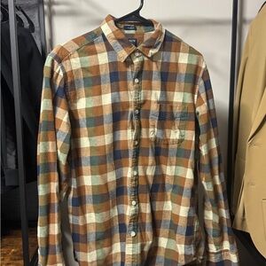 J. Crew Multicolor Checkered Button-Down Shirt